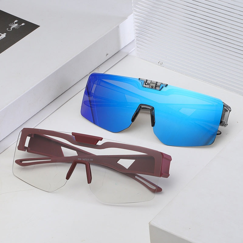 Lunettes de soleil polarisées à clip-on changeantes de couleur