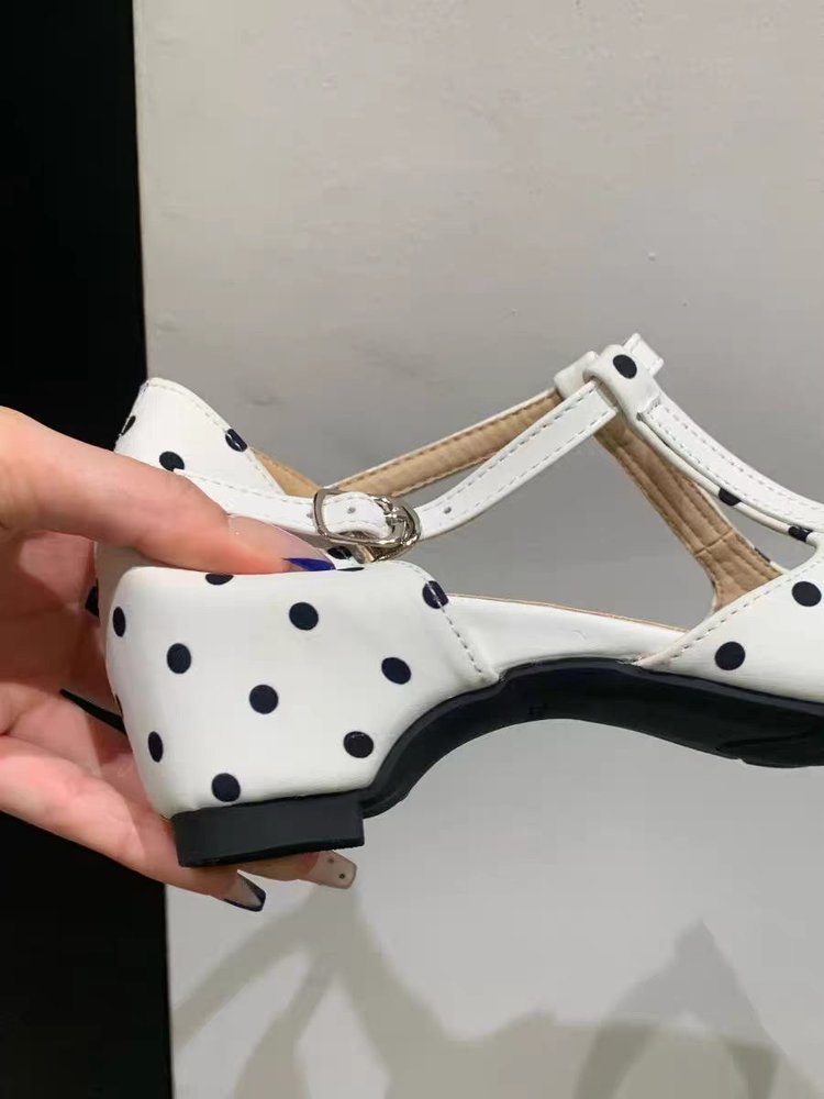 Sandales de mode pour femmes PolkaDot Fermées