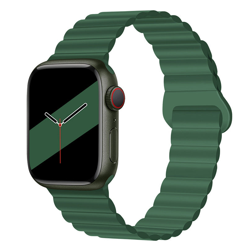 Bracelet de montre magnétique en silicone bande