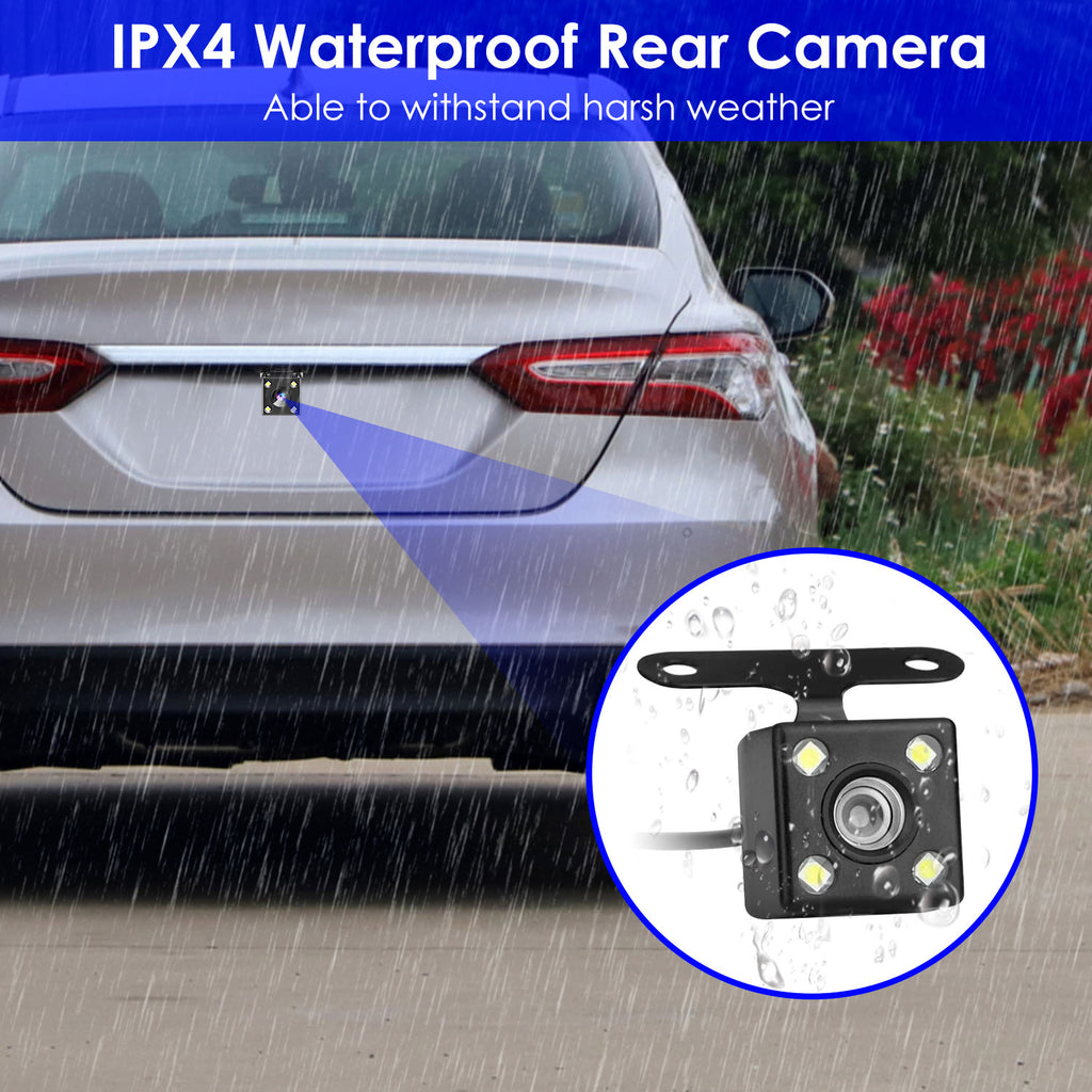 1Pc WiFi FHD 1080P voiture Dash Cam 3 canaux arrière avant caméra de Dash intérieur avec boucle Recordi