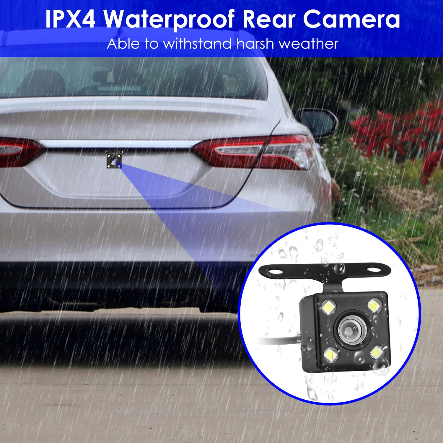 1Pc WiFi FHD 1080P voiture Dash Cam 3 canaux arrière avant caméra de Dash intérieur avec boucle Recordi