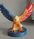 Solar American Flag Eagle Garden Statue de résine