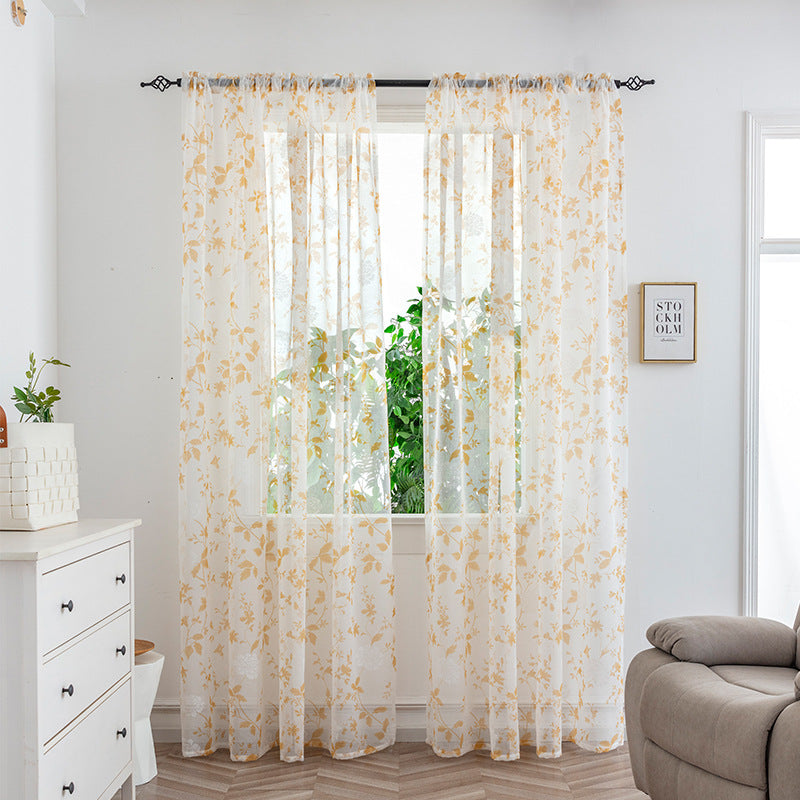 Mesh Rideaux Chambre Light Transmission Rideau décoratif