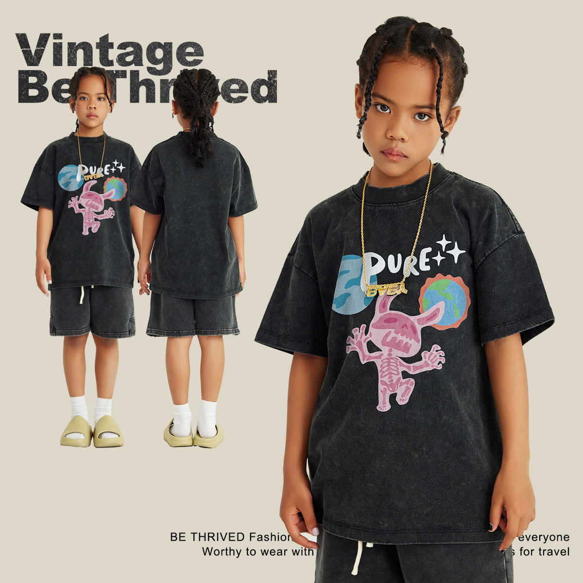 T-shirt pour enfants Fun Rabbit Imprimé