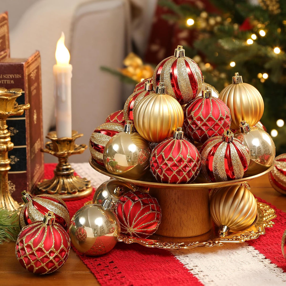 Ornements de boule d'arbre de Noël 30 PCS