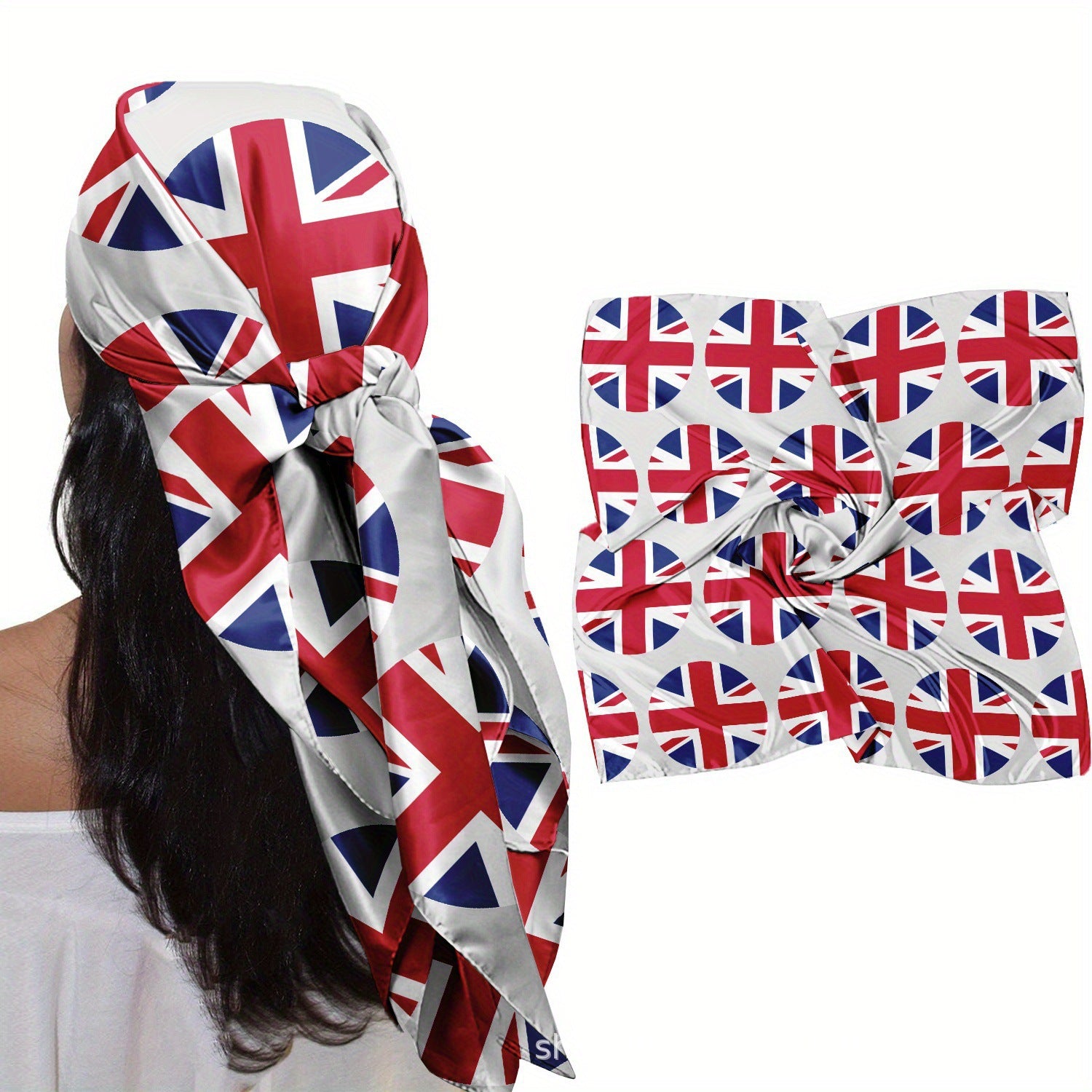 Enveloppe de tête de bandeau d'écharpe carrée polyvalente