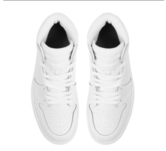 Chaussure de basketball en dentelle blanche haut de gamme personnalisable