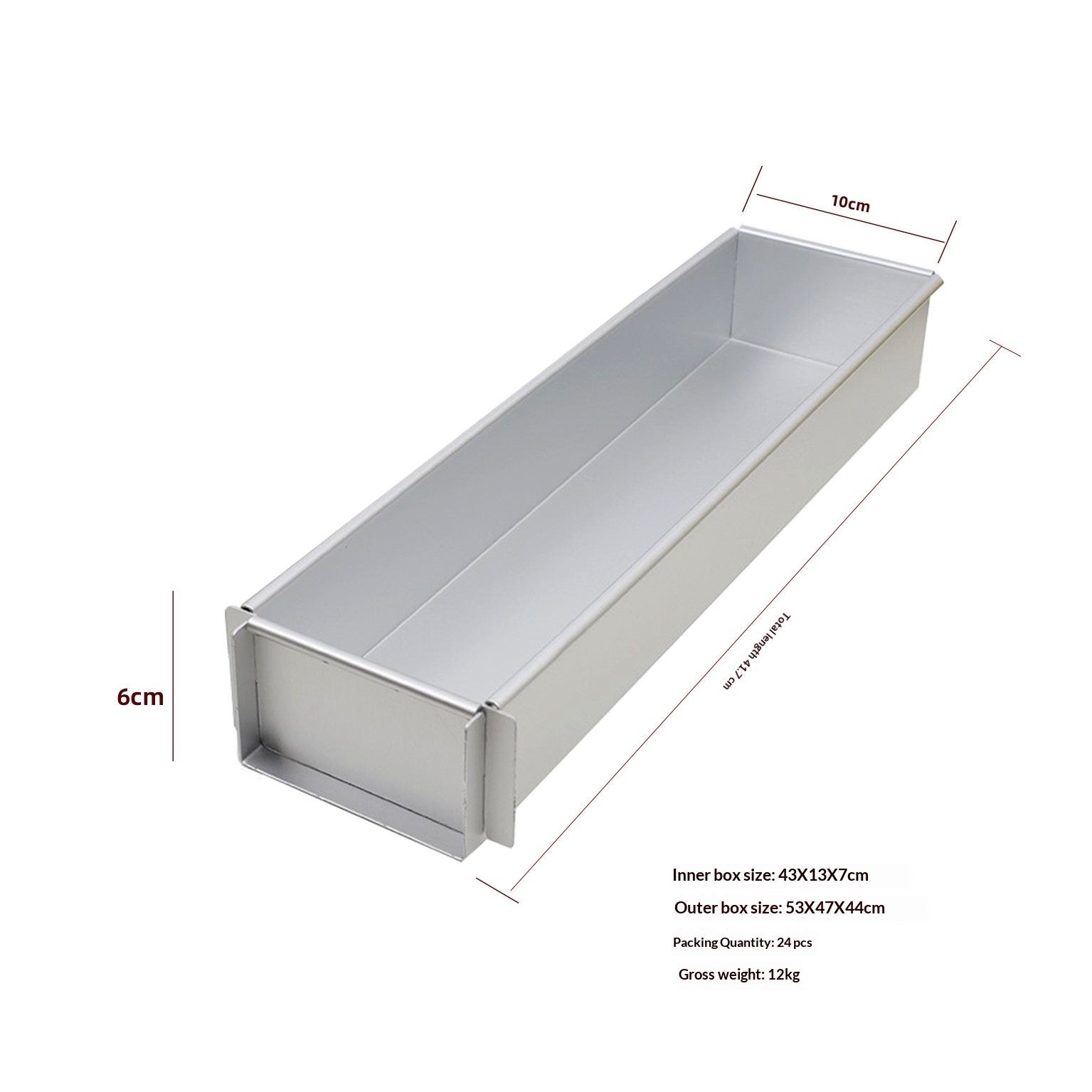 Moule de gâteau Tiramisu en alliage d'aluminium