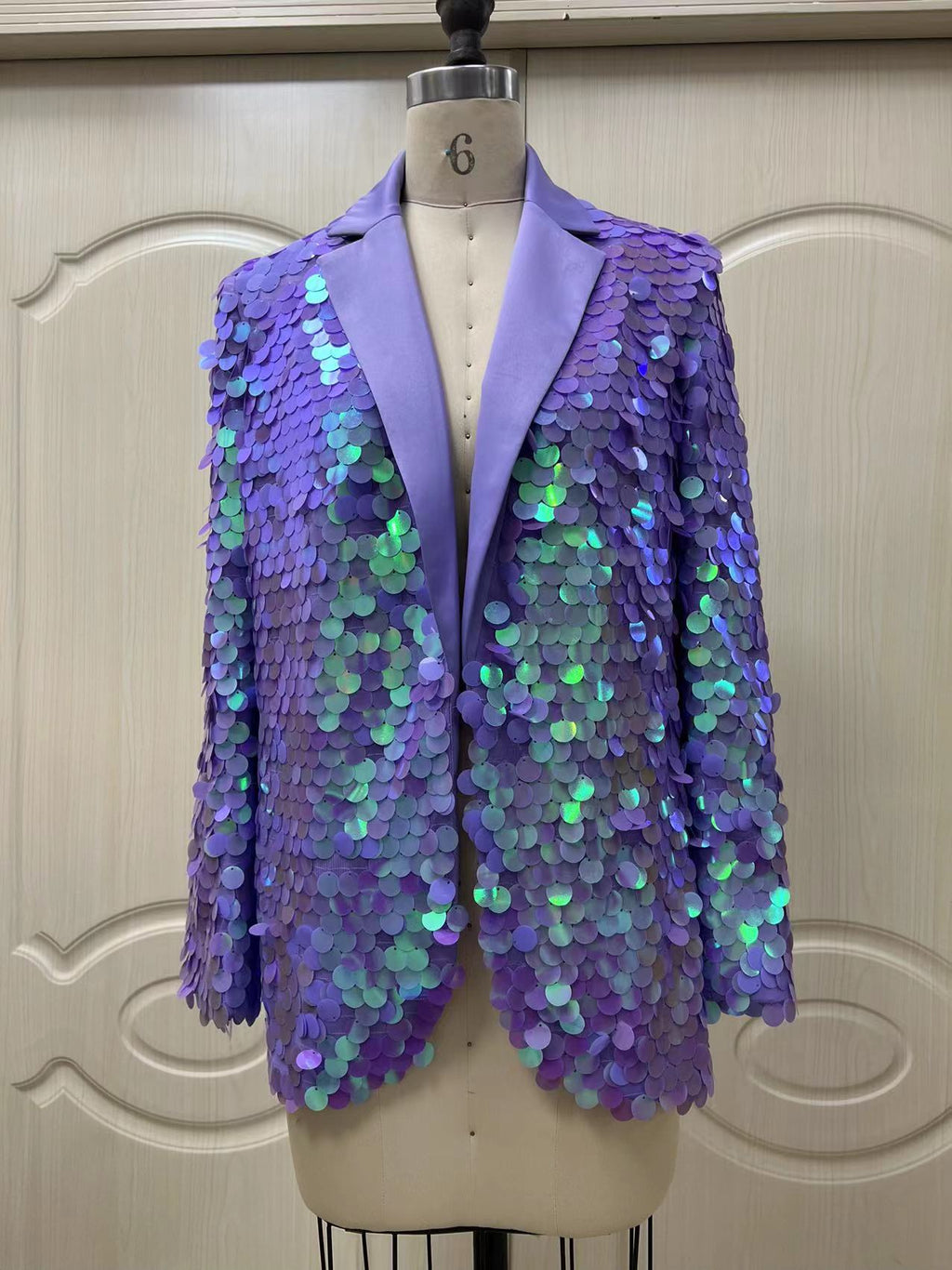 Manteau de mode à paillettes détaché Top High Dinner Party