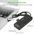 Docking 2.0hub Hub avec 7.1 Audio Converter Docking multifonction sans lecteur