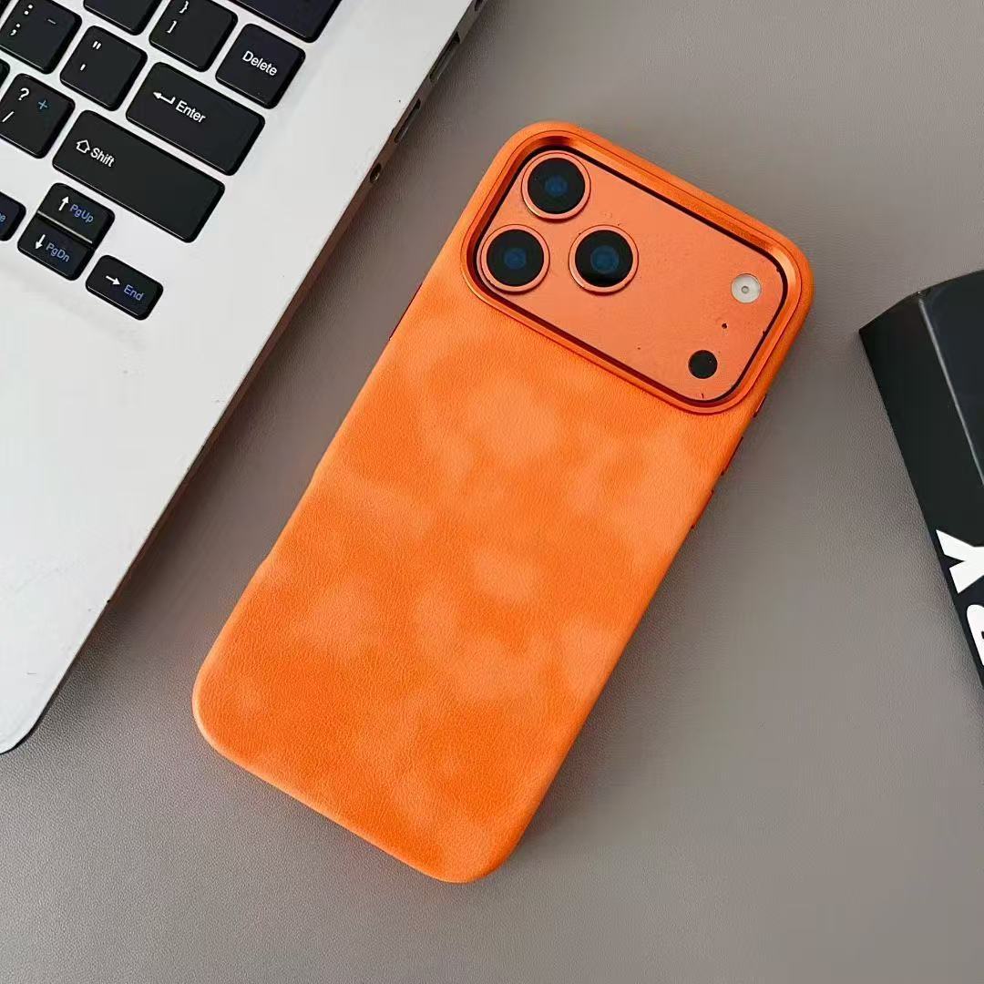 Boîte de téléphone en cuir véritable magnétique Drop Proof