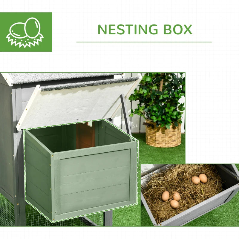 Coop de poulet extra grand avec toit en asphalte
