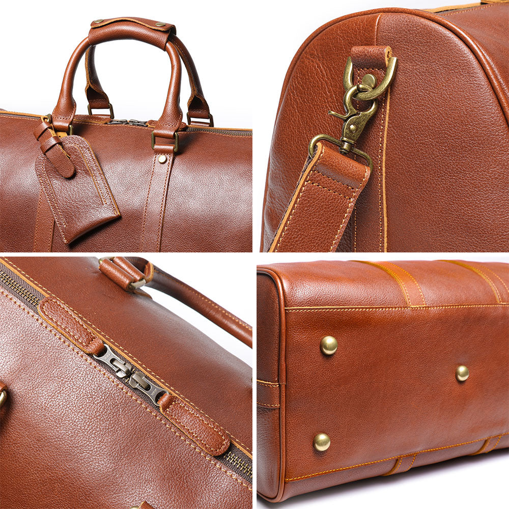 Sac de gymnastique en cuir pour homme