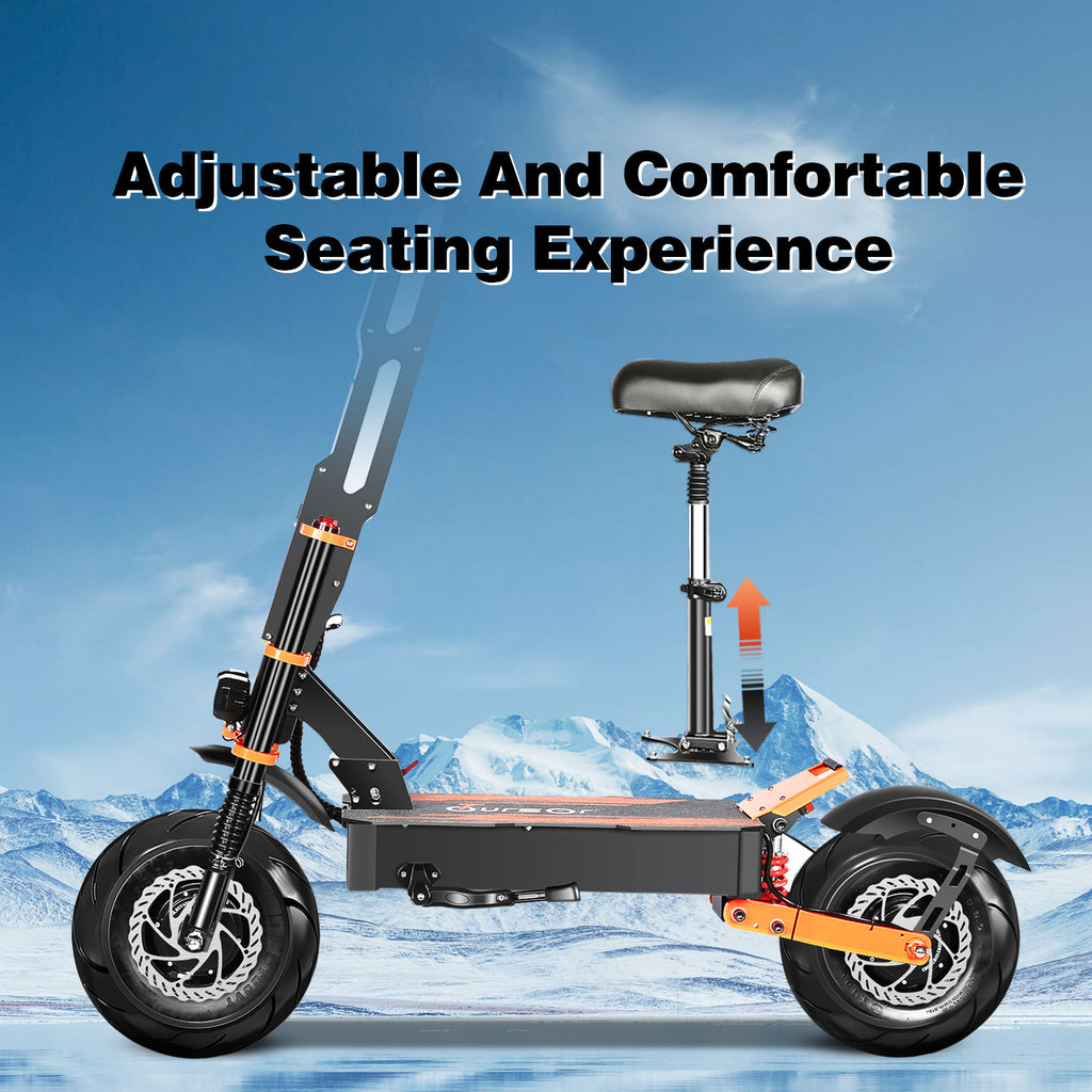 Scooter électrique de commutation X8 avec roues de 13 pouces et pneus sur route de 32 Mph