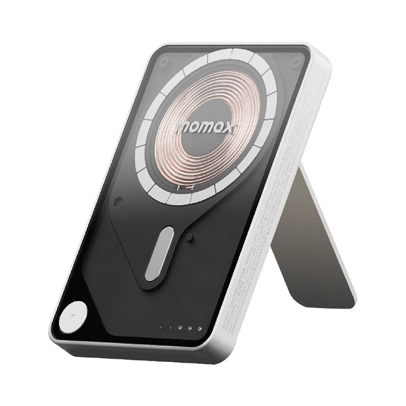 Magnetic Suction Power Bank with Transparent Cable Holder