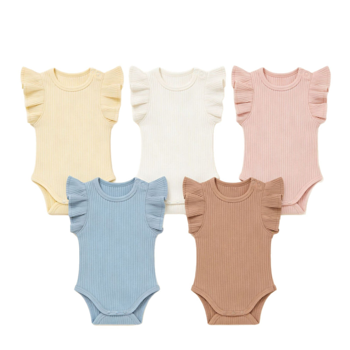 Bébé Romper tricoté à côtes