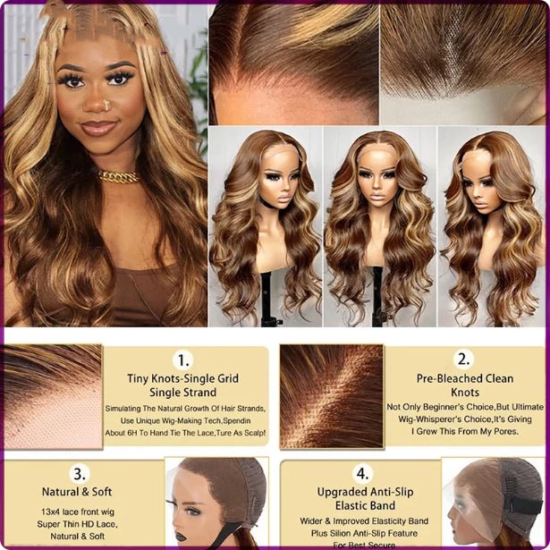 Long cheveux bouclés Big Wave Dentelle couverture de cheveux