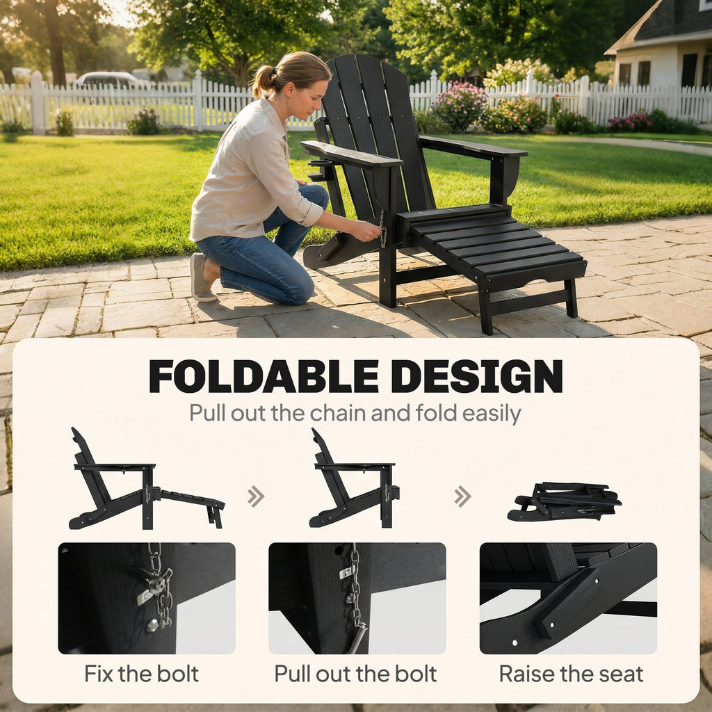 Adirondack Folding Chair Set of 2