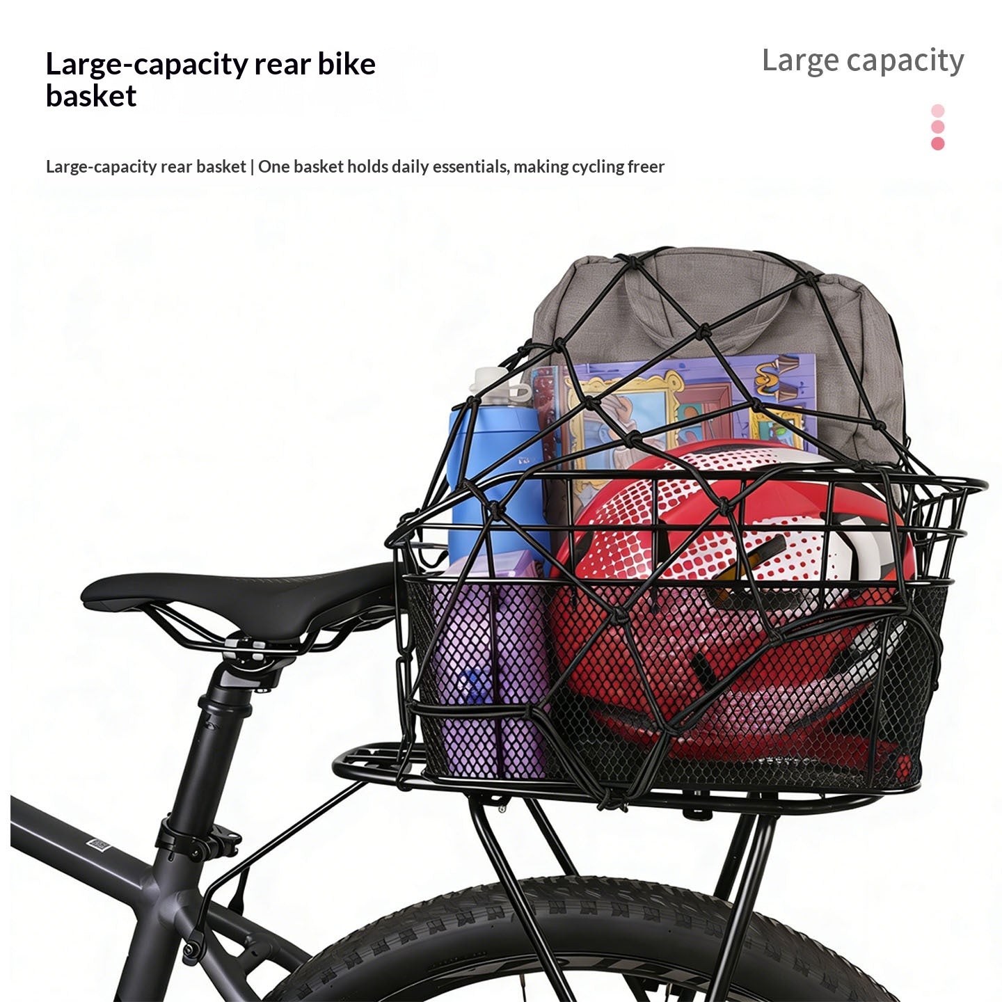Vélo Plus-taille Accessoires vélo Panier arrière