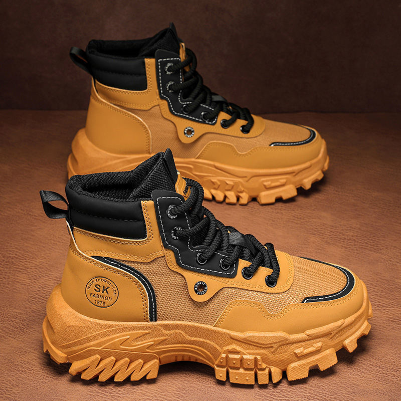 Bottes de travail respirantes haut de gamme Vintage style britannique