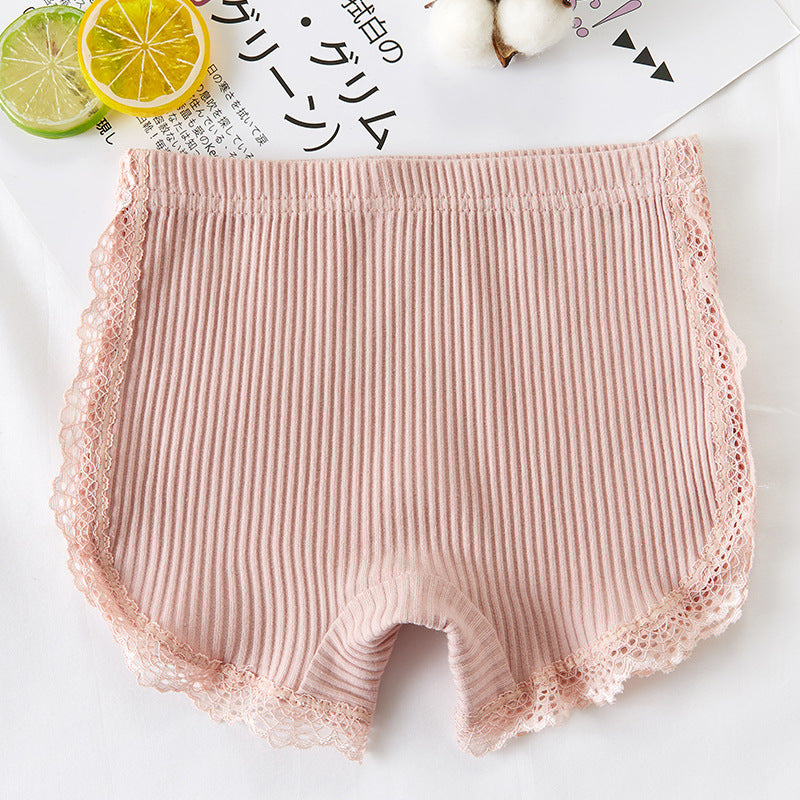 Pantalon de sécurité pour filles d'été en coton pur doublé anti-exposition