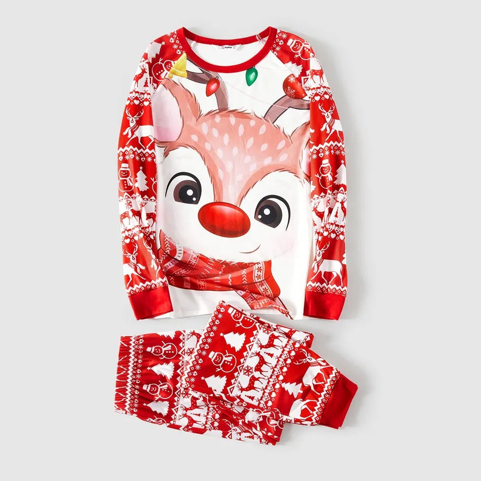 Mode Casual Christmas Print Maison Porter l'enfant parent Set