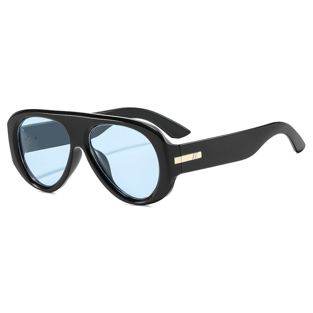 Lunettes de soleil rétro élégantes surdimensionnées Aviator