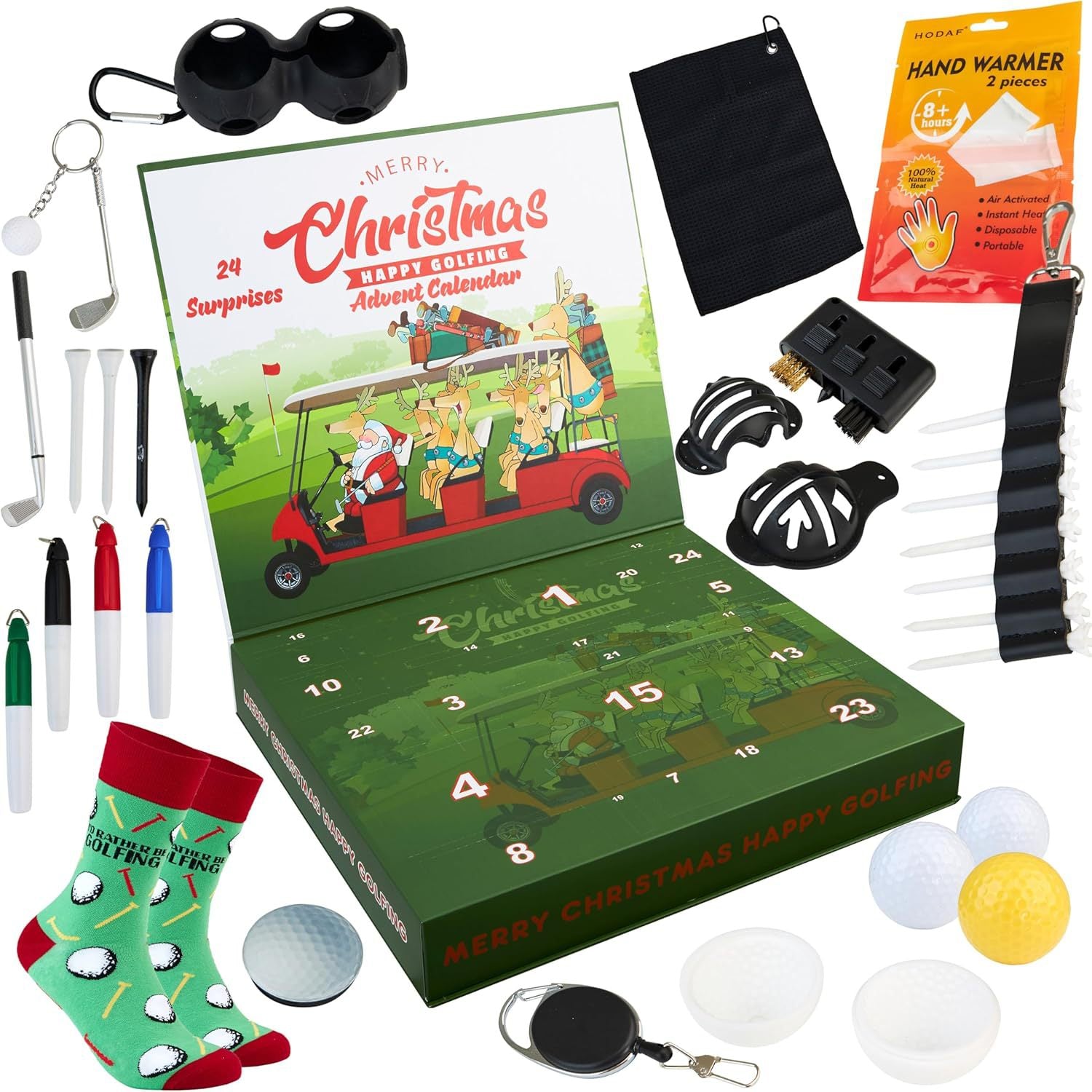 Calendrier de l'avent de golf 2 boîte de Noël adulte pour hommes