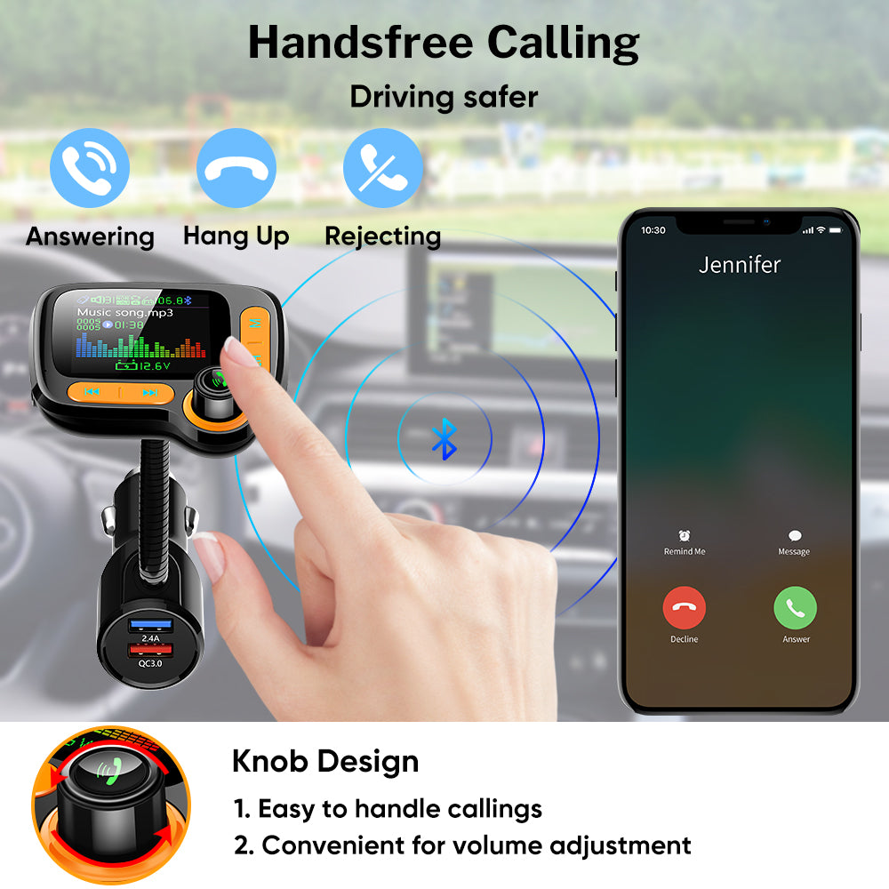 Voiture Bluetooth multi-fonctions avec grand écran couleur