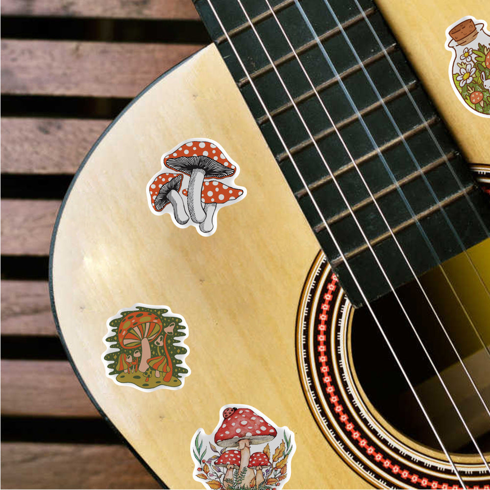 Sticker mignon de champignons cartoon Graffiti