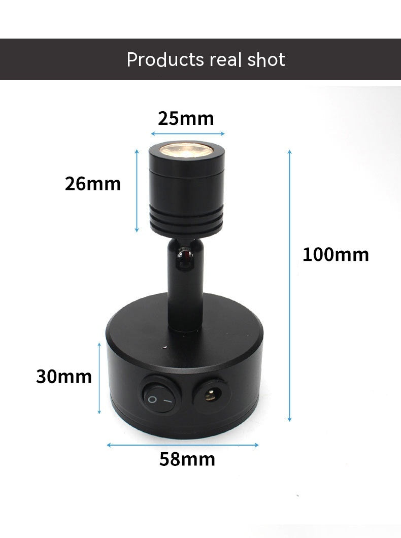 Lampe LED rechargeable Petit Spotlight Exposition Spotlight 3W