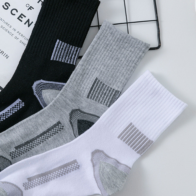 Chaussettes longues de sport rayée
