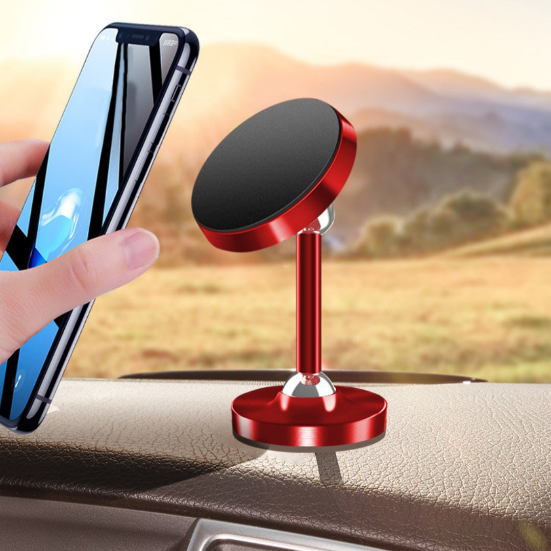 Metal Extended Version Support de téléphone de voiture 60 degrés double aspiration rotative magnétique Ca