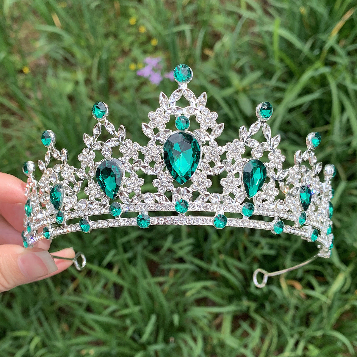 Strass Headband Alliage Couronne Robe de mariée Accessoire