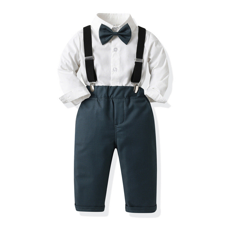 Clip-on enfant Suspender Pantalons Deux-Piece Set Fashion Kids' Outfit