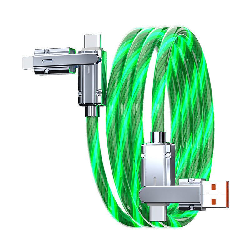Star Sky Magnifique Streamer couleur charge rapide 4-en-un câble de charge lumineuse