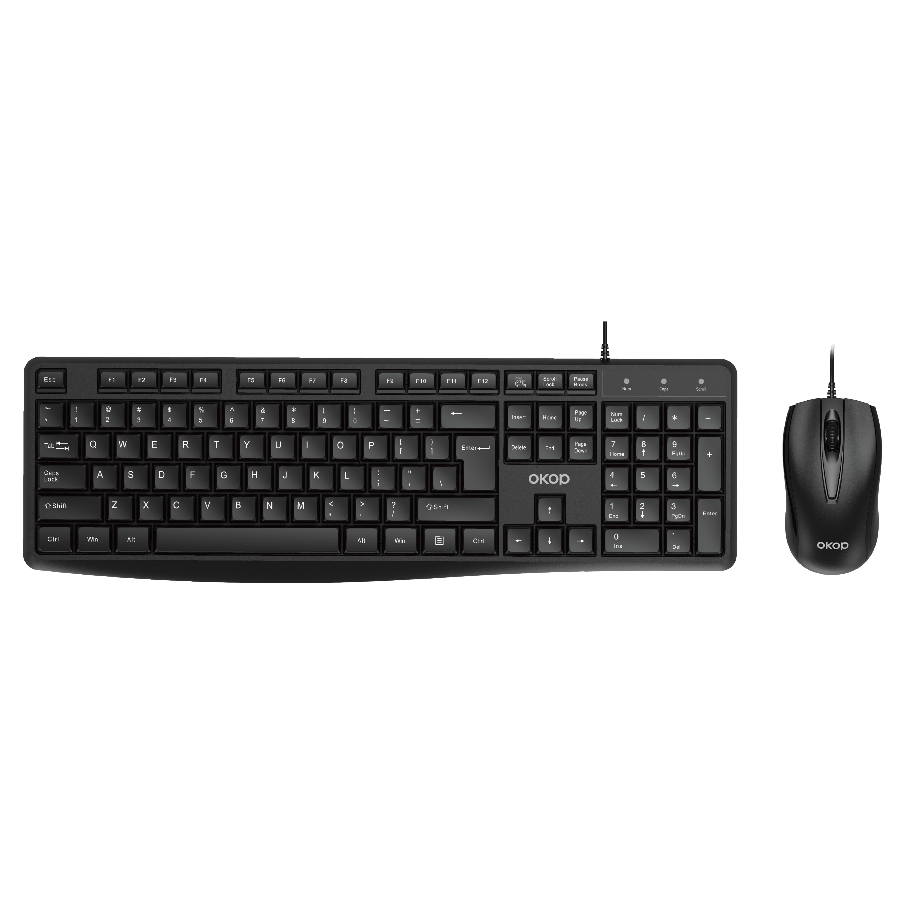 KP-J450 Clavier USB et jeu de souris pour les bureaux d'affaires Dans Stoc