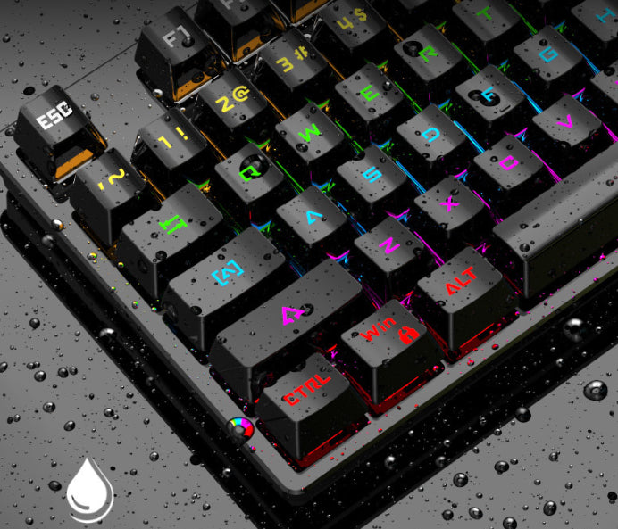 Clavier mécanique filaire de correspondance couleur punk