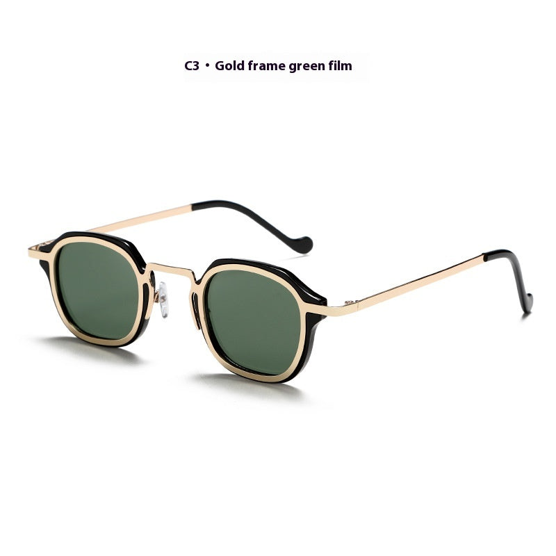 Square Metal PC Lunettes de soleil mixtes Hommes de haute qualité Artistic Punk Ins