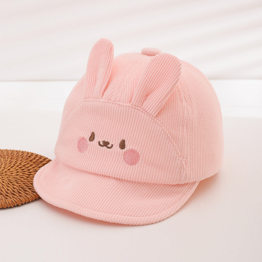 Style Baby coton Flannel Soft-brimmed Casquette de baseball avec cartoon mignon broderie pour animaux de compagnie pour S