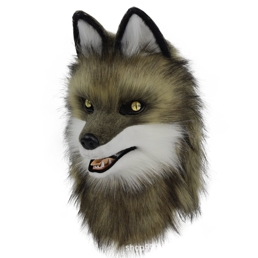 En peluche Animal Canine Fox Masque Hood Tête de Bête à tête pleine
