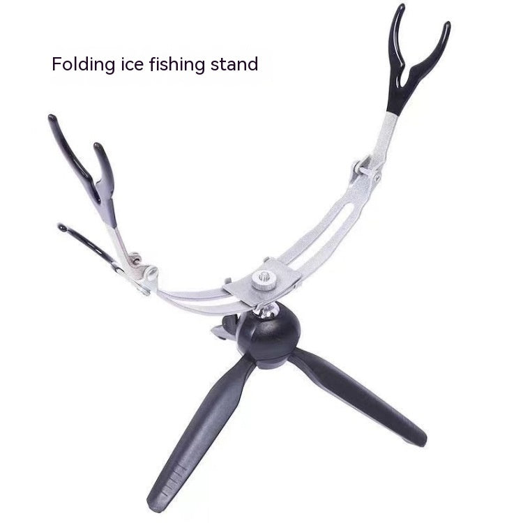 Double-headed folding ice fishing bracket Fishing tackle