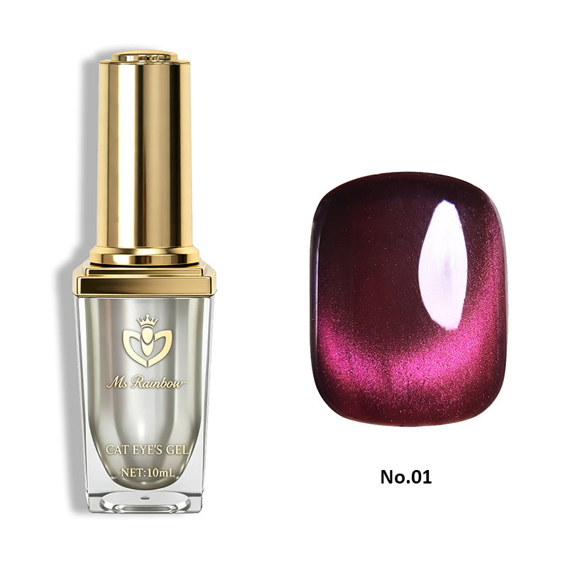 Mme Rainbow Starry Série Cat Eye Gel Polonais