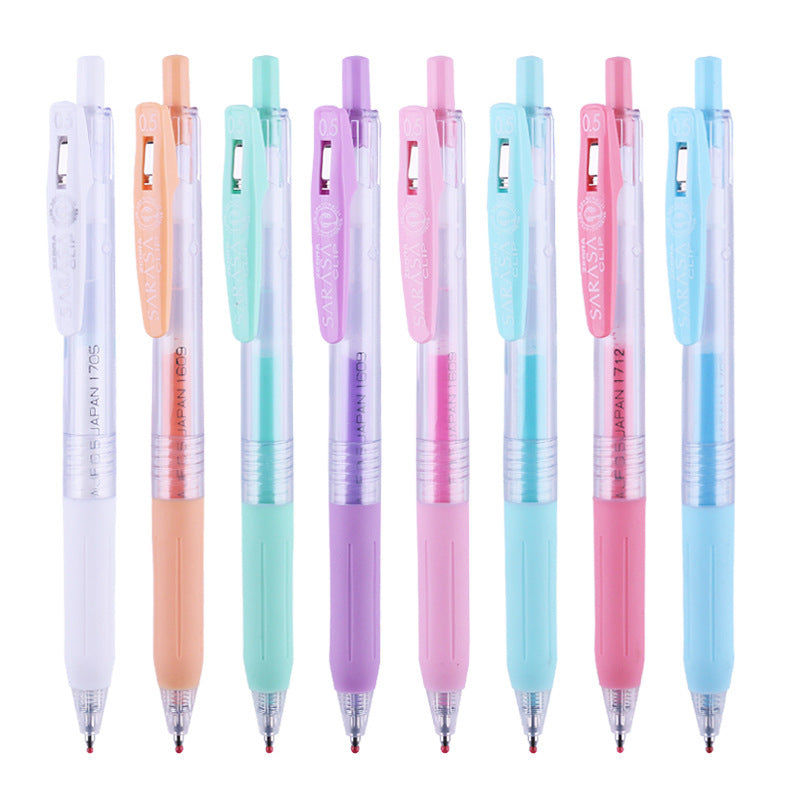 Couleur Presse Gel Pen 8-Color Set Stylo d'eau Couleur de lait