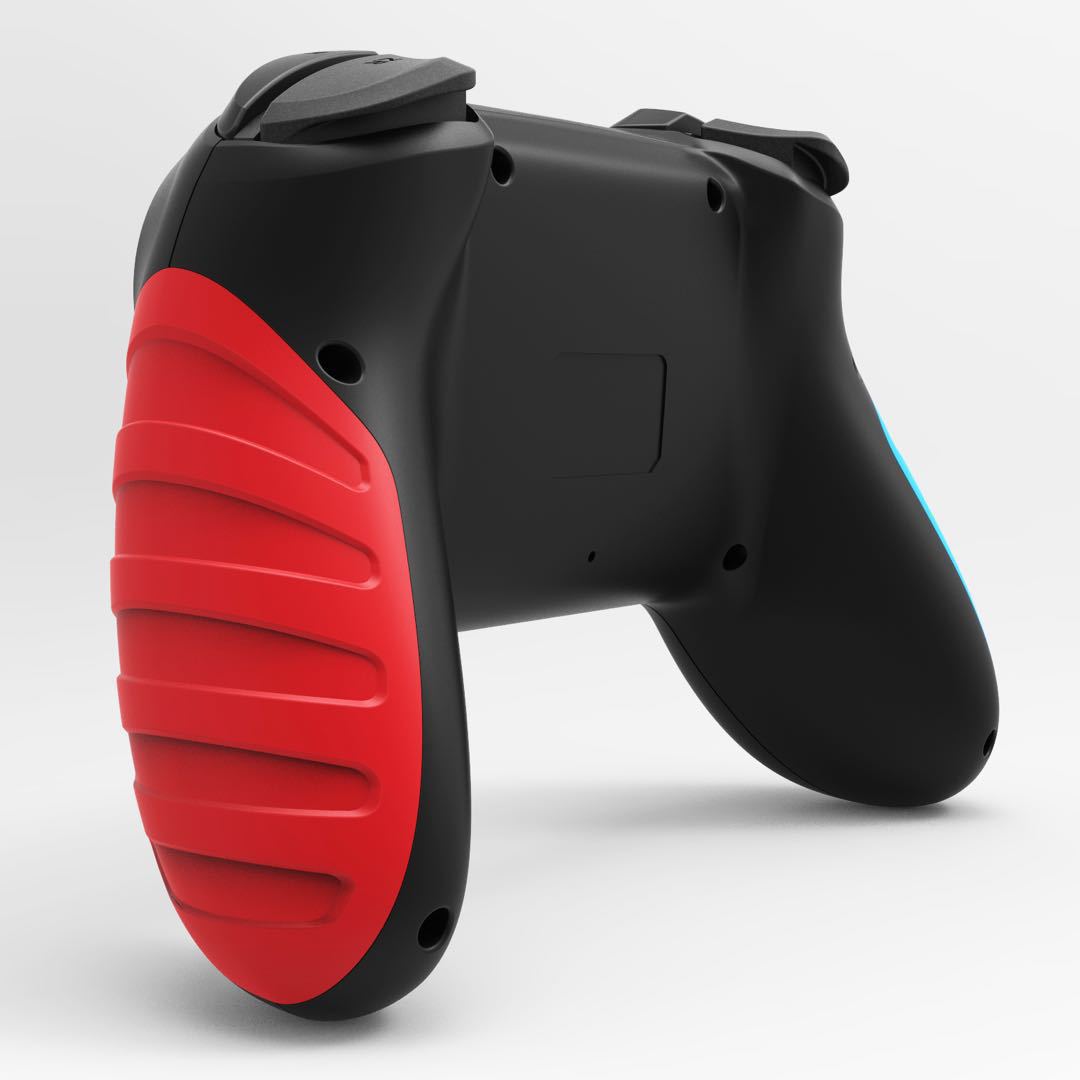 Maquette Bluetooth sans fil rouge et bleu
