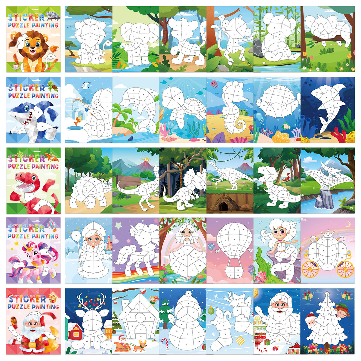 Sticker Puzzle for Creative Kids Learning 3D Puzzle