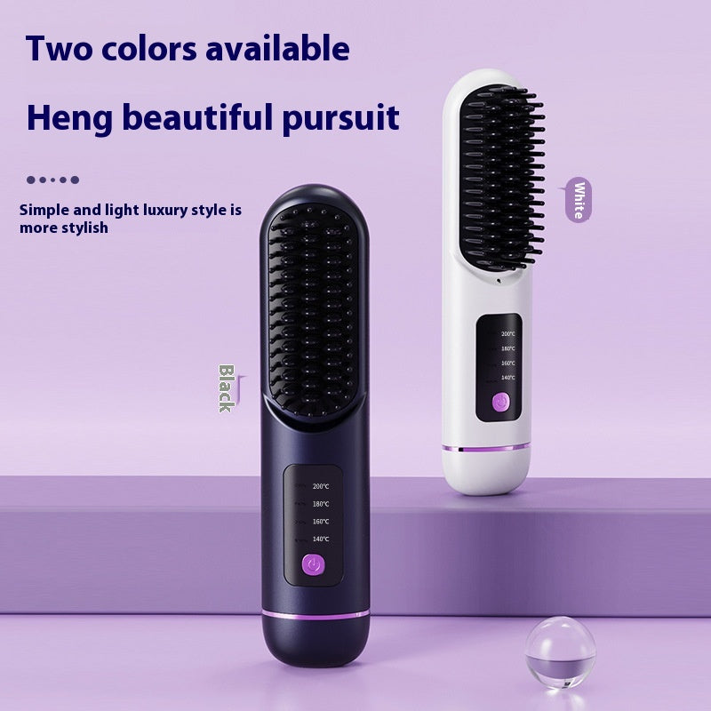 Combustion ménagère portable de charge Négatif Ion Comb à cheveux droits