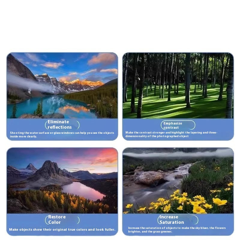Mobile Phone Polarized Lens Special Photography HD Photo Filter Auxiliary Shooting