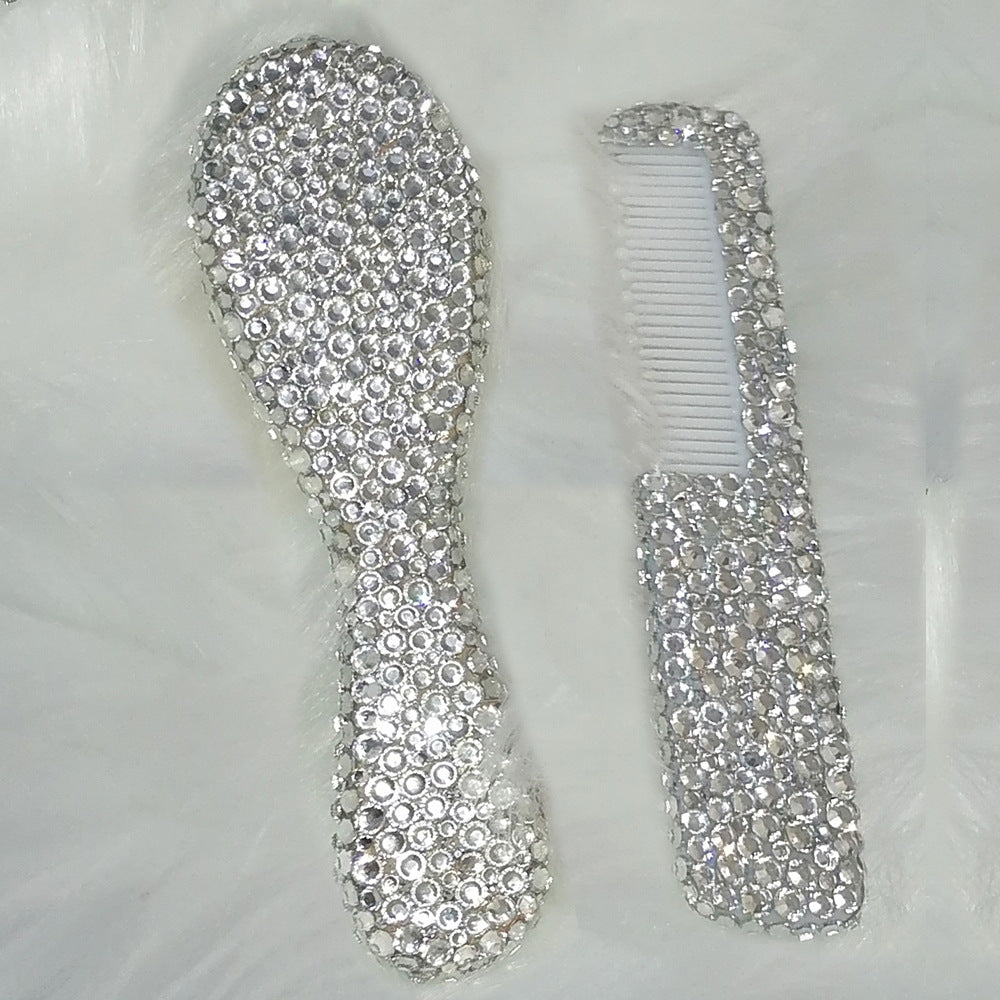 Chaussure de bébé fille en strass fait main