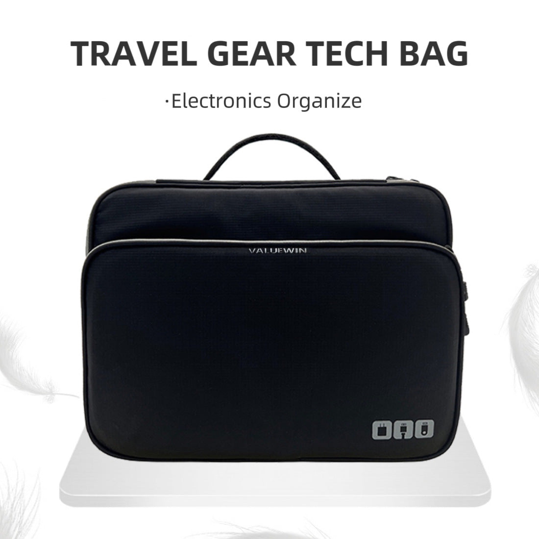 Sac de rangement multifonctionnel à trois couches de grande capacité